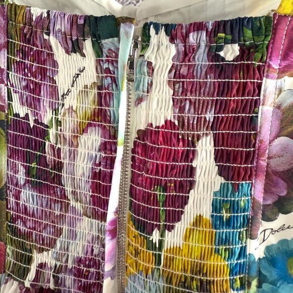 DOLCE & GABBANA Night Flower Print Bustier Dress - Picture 6 of 11